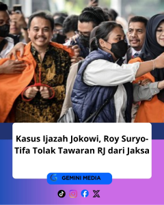 Kasus Ijazah Jokowi, Roy Suryo-Tifa Tolak Tawaran RJ dari Jaksa